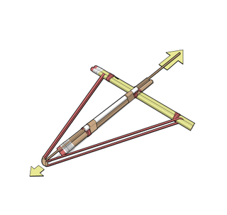 Illustration for article titled How to Build a Pencil Crossbow